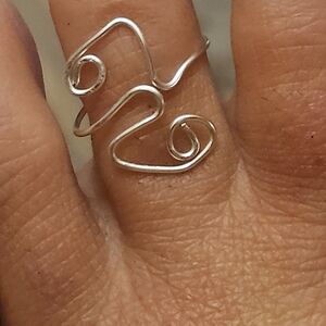 Stylish Silver Plated Adjustable Ring
